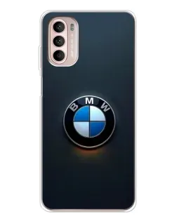 Чехол для Motorola MOTO G52 с картинкой «Логотип BMW — минимализм»