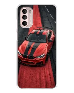 Чехол для Motorola MOTO G52 с картинкой «BMW на красной дорожке»