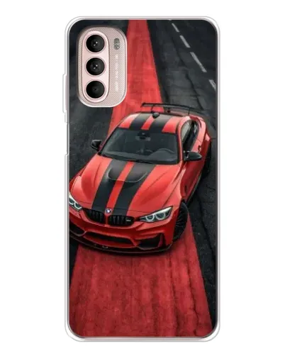 Чехол для Motorola MOTO G52 с картинкой «BMW на красной дорожке»