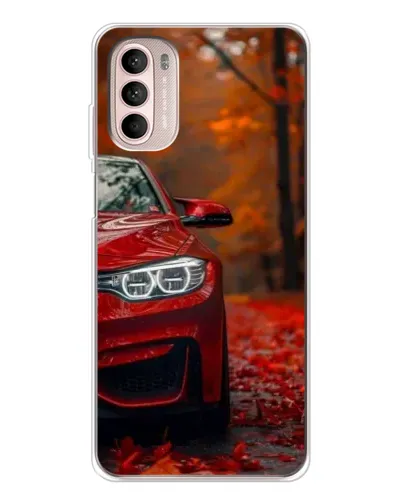 Чехол для Motorola MOTO G52 с картинкой «Осенняя BMW M4»