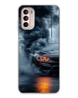 Чехол для Motorola MOTO G52 с картинкой «BMW M-Power — абстракция»