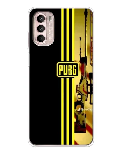 Чехол для Motorola MOTO G52 с картинкой «PUBG — камуфляжный шлем»