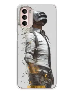 Чехол для Motorola MOTO G52 с картинкой «PUBG — боец в пыли» Чехол для Motorola MOTO G52 с картинкой «PUBG — боец в пыли»