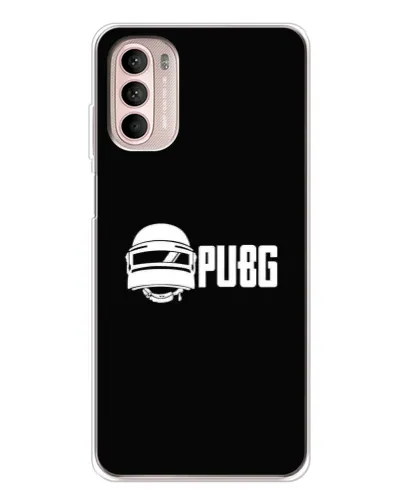 Чехол для Motorola MOTO G52 с картинкой «PUBG — классический лого»