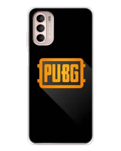 Чехол для Motorola MOTO G52 с картинкой «PUBG — рамка лого»