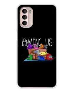 Чехол для Motorola MOTO G52 с картинкой «Логотип Among Us»