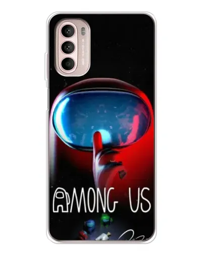 Чехол для Motorola MOTO G52 с картинкой «Красный импостер — макро» Чехол для Motorola MOTO G52 с картинкой «Красный импостер — макро»
