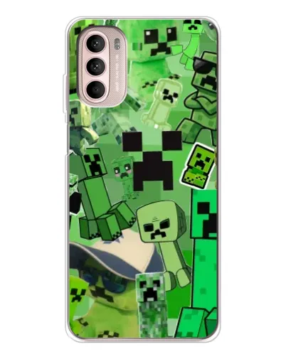 Чехол для Motorola MOTO G52 с картинкой «Криперы Minecraft» Чехол для Motorola MOTO G52 с картинкой «Криперы Minecraft»