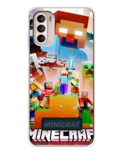 Чехол для Motorola MOTO G52 с картинкой «Minecraft герои игры» Чехол для Motorola MOTO G52 с картинкой «Minecraft герои игры»
