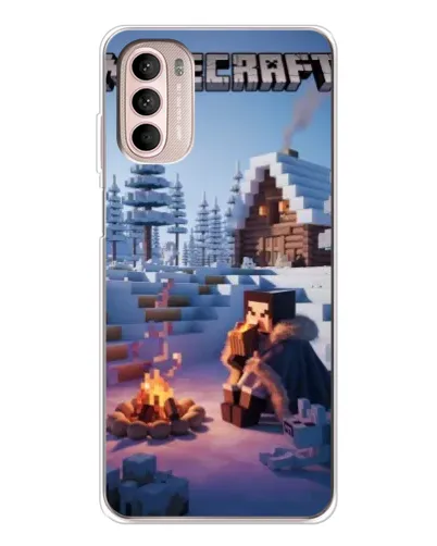 Чехол для Motorola MOTO G52 с картинкой «Зимний Minecraft» Чехол для Motorola MOTO G52 с картинкой «Зимний Minecraft»