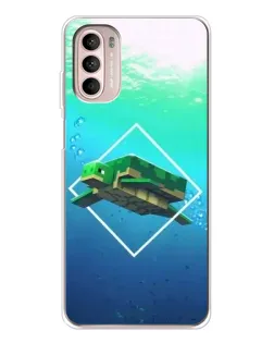 Чохол для Motorola MOTO G52 з картинкою «Черепаха Minecraft»