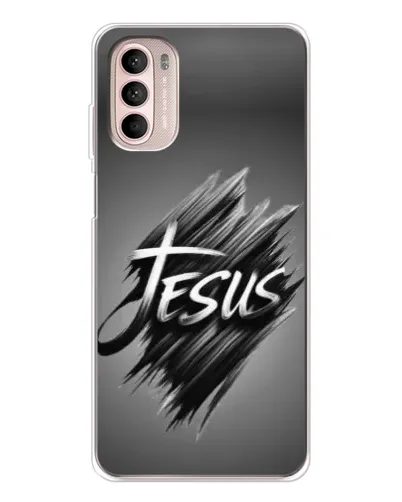Чехол для Motorola MOTO G52 с картинкой «Надпись Jesus Graffiti»