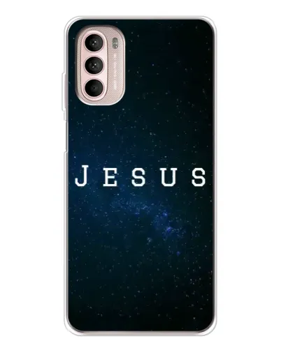 Чехол для Motorola MOTO G52 с картинкой «Звездное небо Jesus»