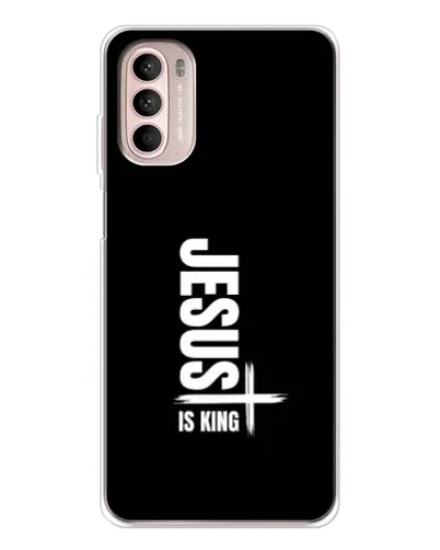 Чехол для Motorola MOTO G52 с картинкой «Вертикаль веры Jesus»