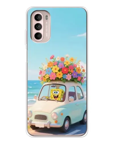 Чехол для Motorola MOTO G52 с картинкой «Автомобильное путешествие»