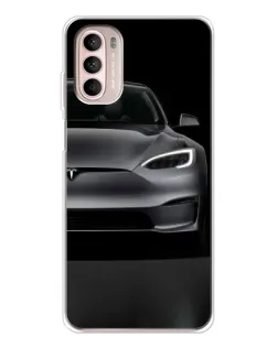Чехол для Motorola MOTO G52 с картинкой «Tesla Model S Look»