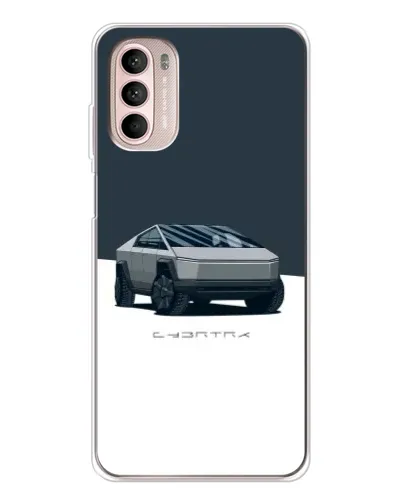 Чехол для Motorola MOTO G52 с картинкой «Серебристый Cybertruck Tesla» Чехол для Motorola MOTO G52 с картинкой «Серебристый Cybertruck Tesla»