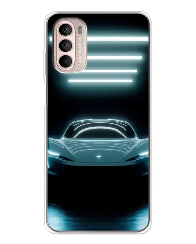 Чехол для Motorola MOTO G52 с картинкой «Tesla в неоне» Чехол для Motorola MOTO G52 с картинкой «Tesla в неоне»