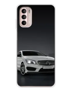 Чехол для Motorola MOTO G52 с картинкой «Mercedes AMG GT Silver»