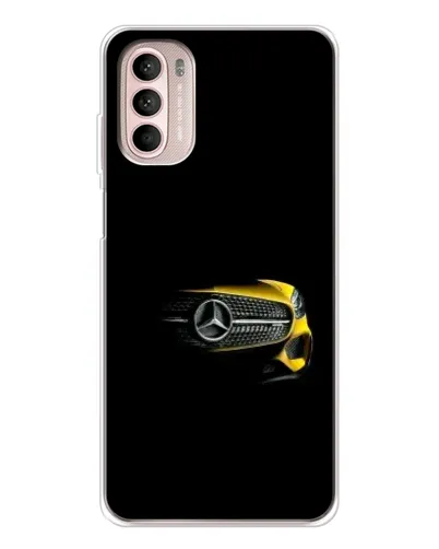 Чехол для Motorola MOTO G52 с картинкой «Mercedes — ретро стиль»