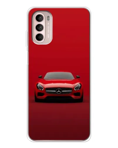 Чехол для Motorola MOTO G52 с картинкой «Красный Mercedes AMG»
