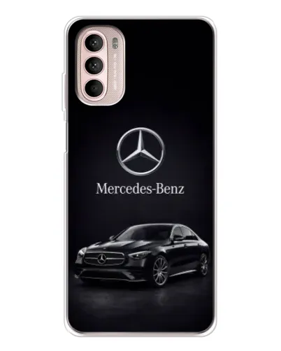 Чехол для Motorola MOTO G52 с картинкой «Mercedes — решетка радиатора»