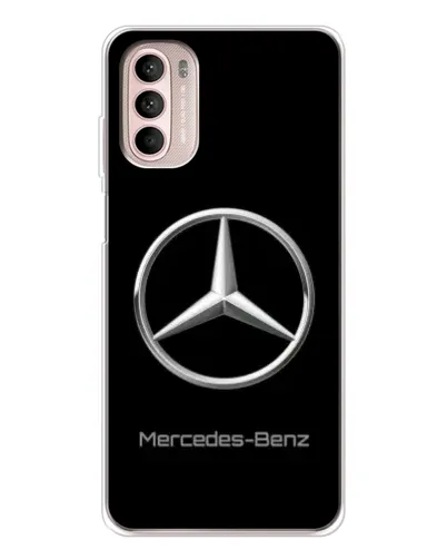 Чехол для Motorola MOTO G52 с картинкой «Mercedes Silver Logo»