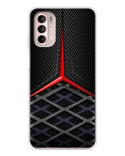 Чехол для Motorola MOTO G52 с картинкой «Mercedes Carbon Grid»