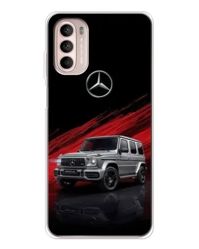 Чехол для Motorola MOTO G52 с картинкой «Mercedes G-Class красный»
