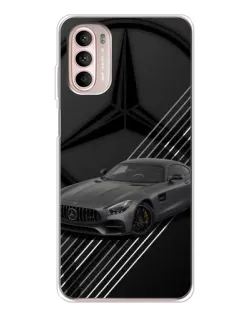 Чехол для Motorola MOTO G52 с картинкой «Mercedes AMG — графика»