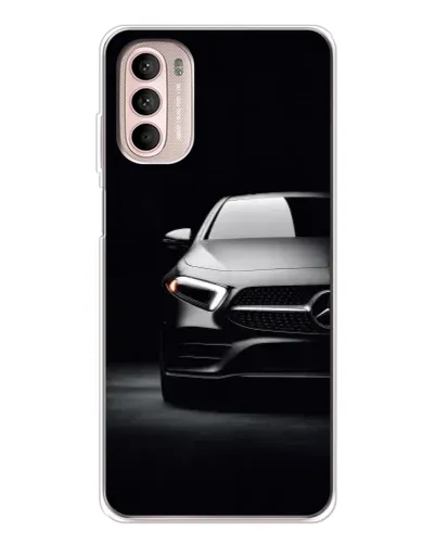 Чехол для Motorola MOTO G52 с картинкой «Свет фар Mercedes»