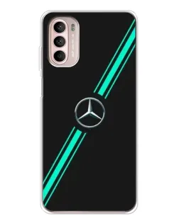 Чехол для Motorola MOTO G52 с картинкой «Спортивные линии Mercedes»