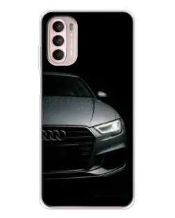 Чехол для Motorola MOTO G52 с картинкой «Audi — детализация кузова»