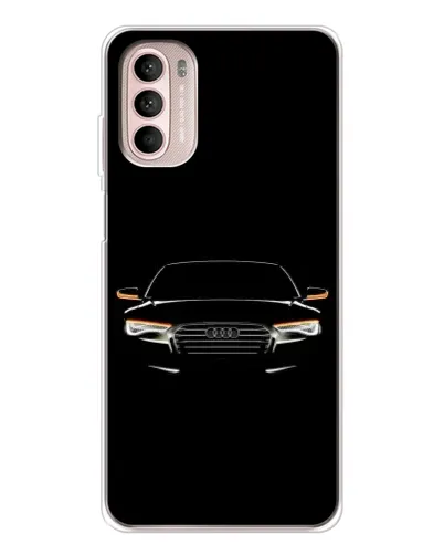 Чехол для Motorola MOTO G52 с картинкой «Audi — ночной контур» Чехол для Motorola MOTO G52 с картинкой «Audi — ночной контур»