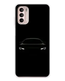 Чехол для Motorola MOTO G52 с картинкой «Взгляд Audi в темноте»