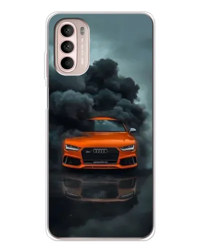 Чехол для Motorola MOTO G52 с картинкой «Audi в облаках дыма» Чехол для Motorola MOTO G52 с картинкой «Audi в облаках дыма»