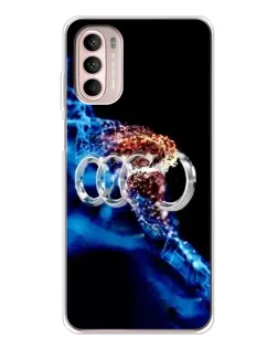 Чехол для Motorola MOTO G52 с картинкой «Энергия лого Audi»