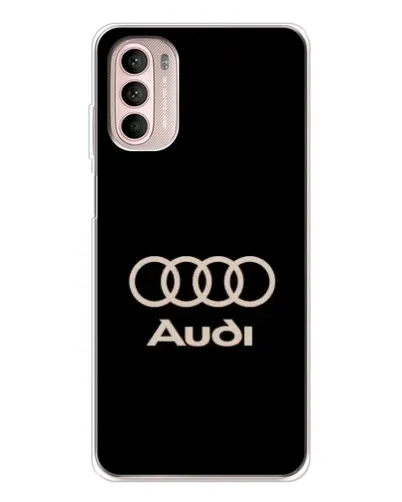 Чехол для Motorola MOTO G52 с картинкой «Audi — золотой логотип» Чехол для Motorola MOTO G52 с картинкой «Audi — золотой логотип»