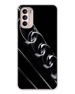 Чехол для Motorola MOTO G52 с картинкой «Audi — абстрактные кольца»