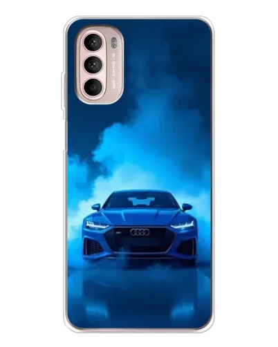 Чехол для Motorola MOTO G52 с картинкой «Audi — голубая энергия» Чехол для Motorola MOTO G52 с картинкой «Audi — голубая энергия»