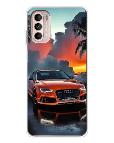 Чехол для Motorola MOTO G52 с картинкой «Audi — закат» Чехол для Motorola MOTO G52 с картинкой «Audi — закат»