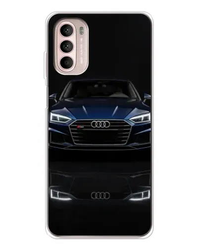 Чехол для Motorola MOTO G52 с картинкой «Audi — ночное отражение» Чехол для Motorola MOTO G52 с картинкой «Audi — ночное отражение»