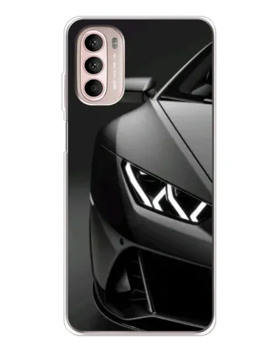 Чехол для Motorola MOTO G52 с картинкой «Lamborghini фары детализация»