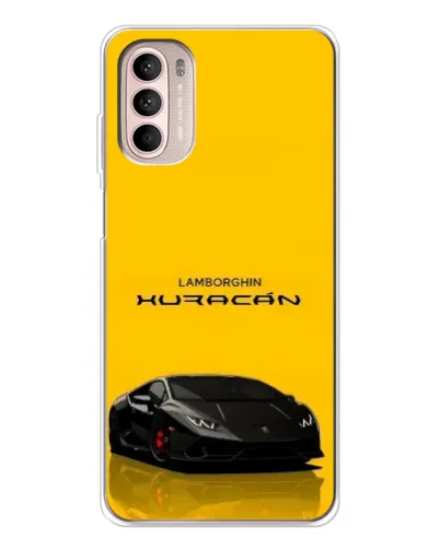 Чехол для Motorola MOTO G52 с картинкой «Lamborghini Huracan черный»