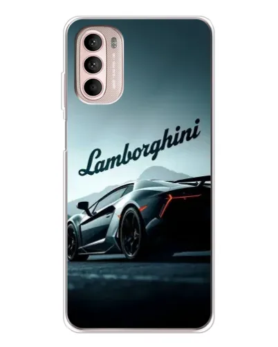 Чехол для Motorola MOTO G52 с картинкой «Классическая надпись Lamborghini»