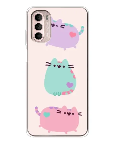 Чехол для Motorola MOTO G52 с картинкой «Pusheen трио» Чехол для Motorola MOTO G52 с картинкой «Pusheen трио»