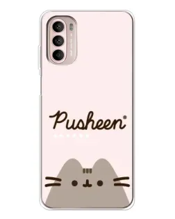 Чехол для Motorola MOTO G52 с картинкой «Pusheen логотип»