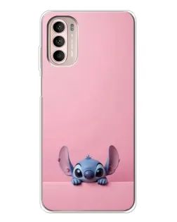 Чехол для Motorola MOTO G52 с картинкой «Stitch выглядывает»
