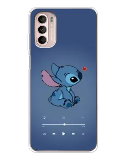 Чехол для Motorola MOTO G52 с картинкой «Музыкальный Stitch»