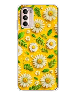 Чехол для Motorola MOTO G52 с картинкой «Ромашковое солнце»